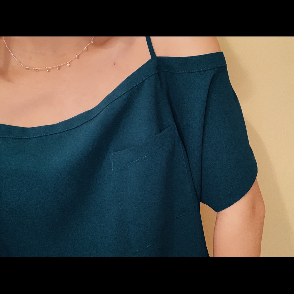 ocean blue tank blouse